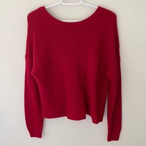 Hollister Reversible Knotted Knit Sweater